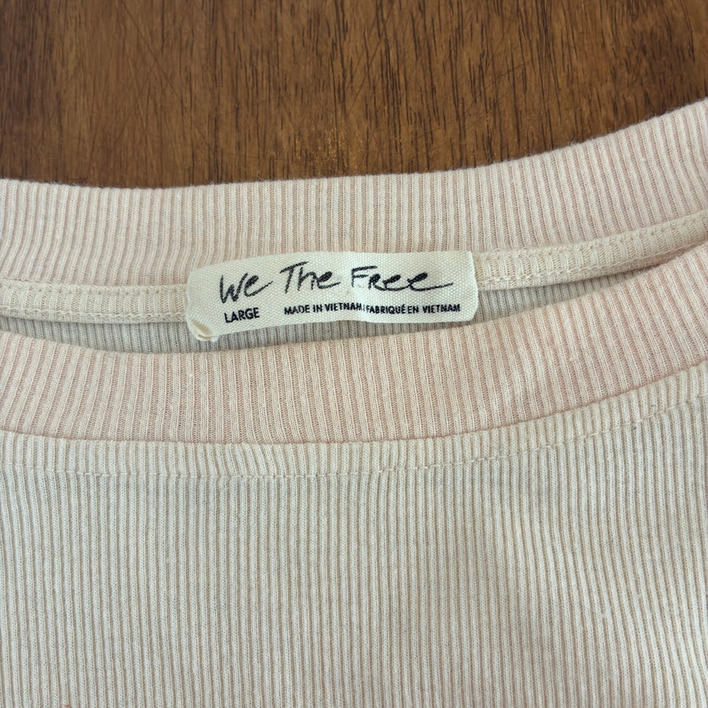 Free People We The Free Patchwork Boho Sweatshirt Large Paisley Lace Pullover - Picture 6 of 9